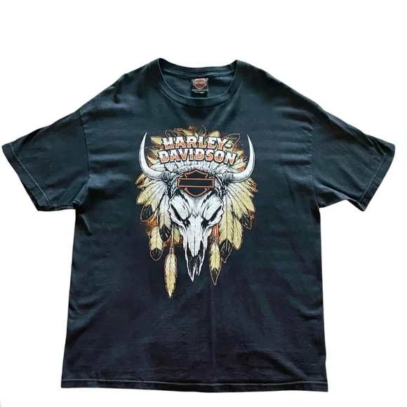 Harley Davidson Men’s XL Short Sleeve T.  Seldom worn. - Picture 2 of 5